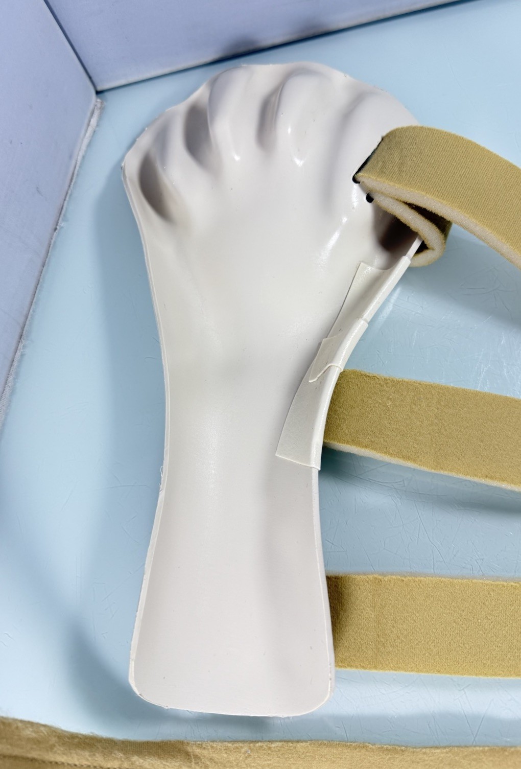 Hard ABS Custom Thermoplastic LEFT Hand Wrist Joint Fingers Immobilization Brace