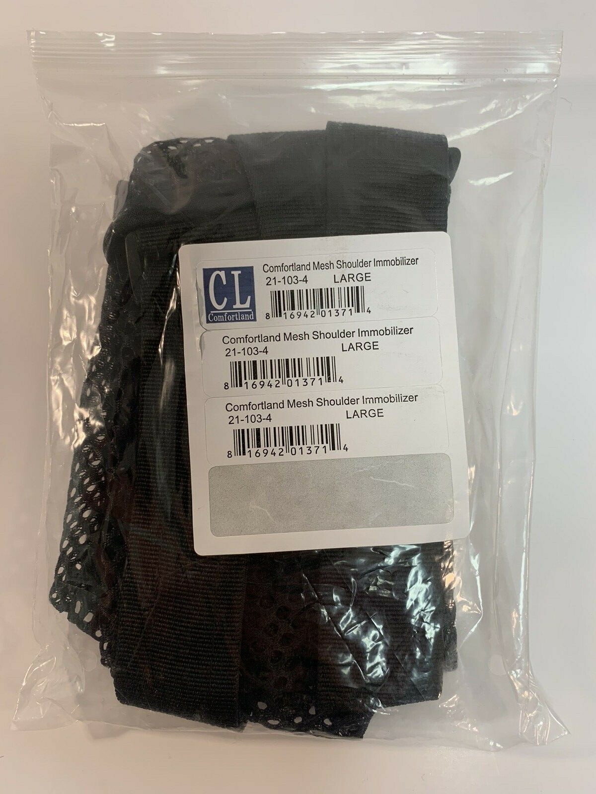 Comfortland Mesh Shoulder Immobilizer 21-103-4 Size Large Black – Brand New!