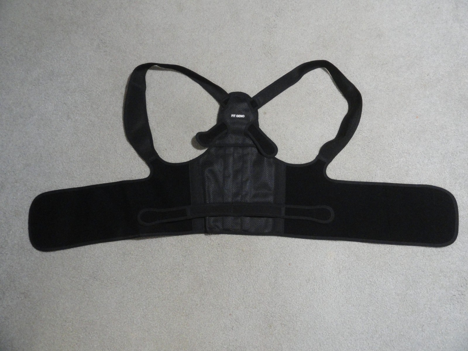 FIT GENO Back Brace Posture Corrector Black Size L (Waist 35–42″) Unisex