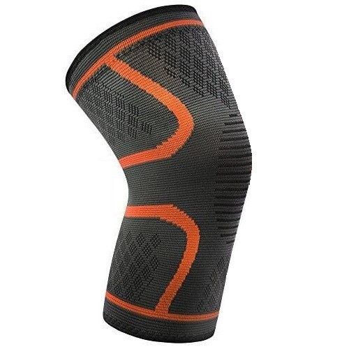 1 Body Glove Comfort Knee Sleeve Light Support + Compression Large Black & Red