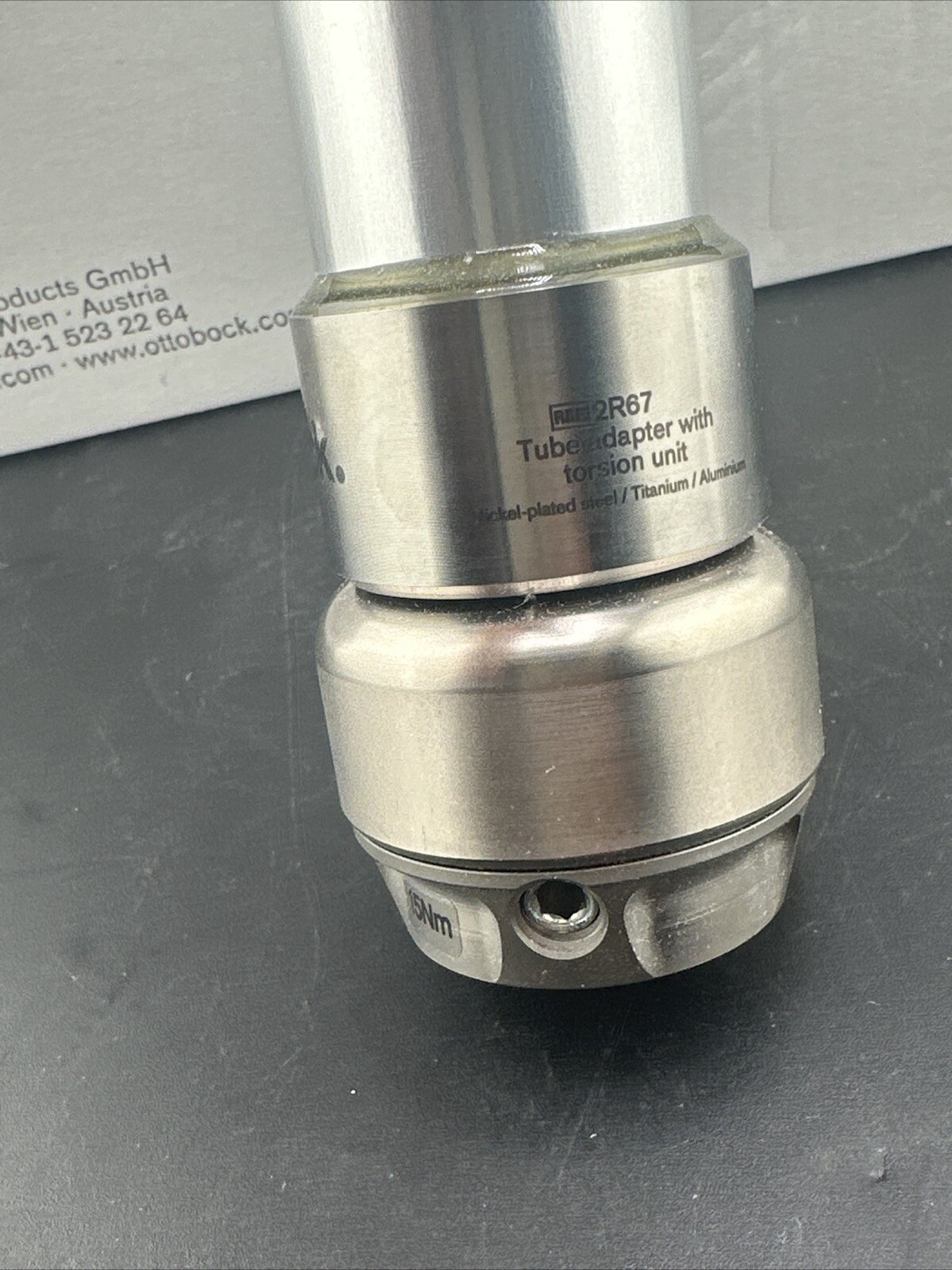 OTTOBOCK Otto Bock 2R67 Tube Adapter With Torsion Unit. Prosthetic Pylon
