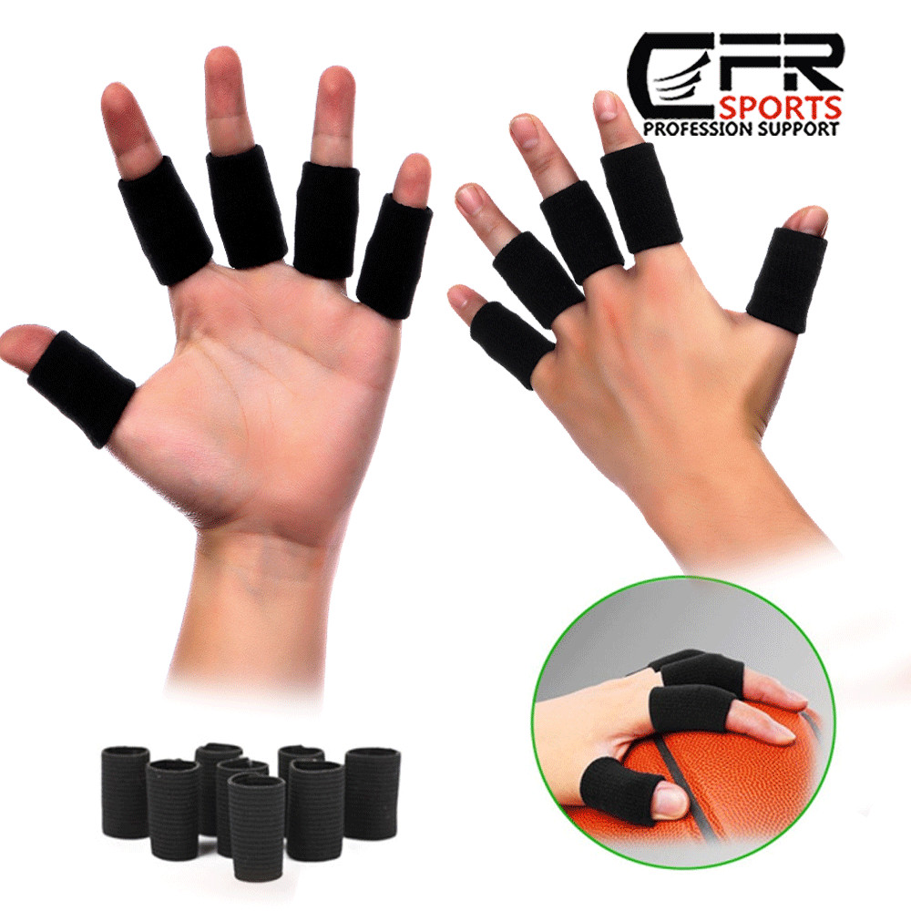 10pcs Finger SplintTrigger Finger Brace Sleeves Pain Relief Sport Injury Support
