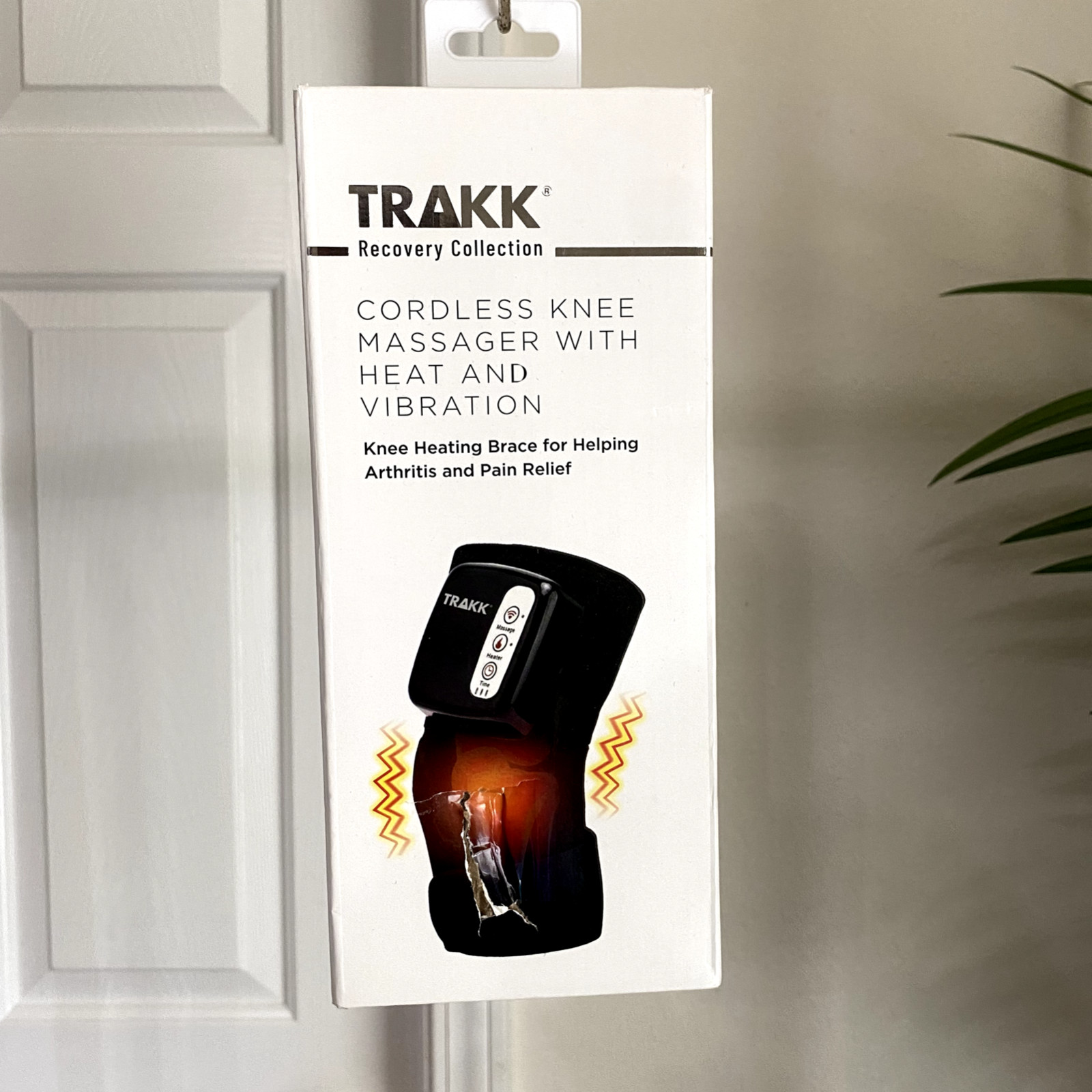 TRAKK Cordless Knee Heating Massager for Muscles, Pain Reliever