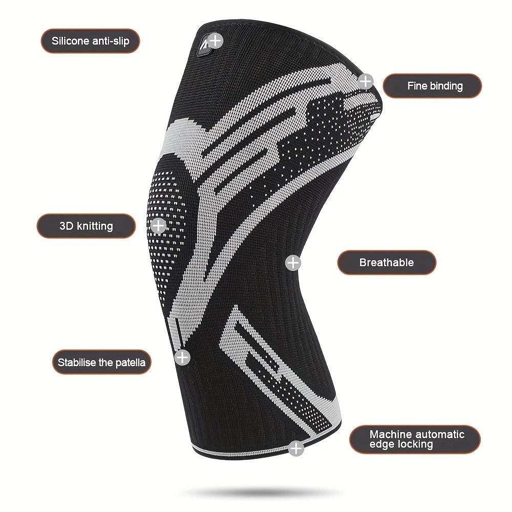 1PC Compression Knee Sleeve Elastic Breathable Sports Support Basketball