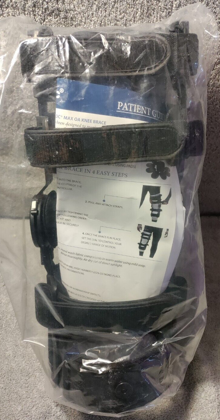 Knee Brace Vertaloc Right Leg Max OA Knee Brace Support, Size L Preowned In Pack