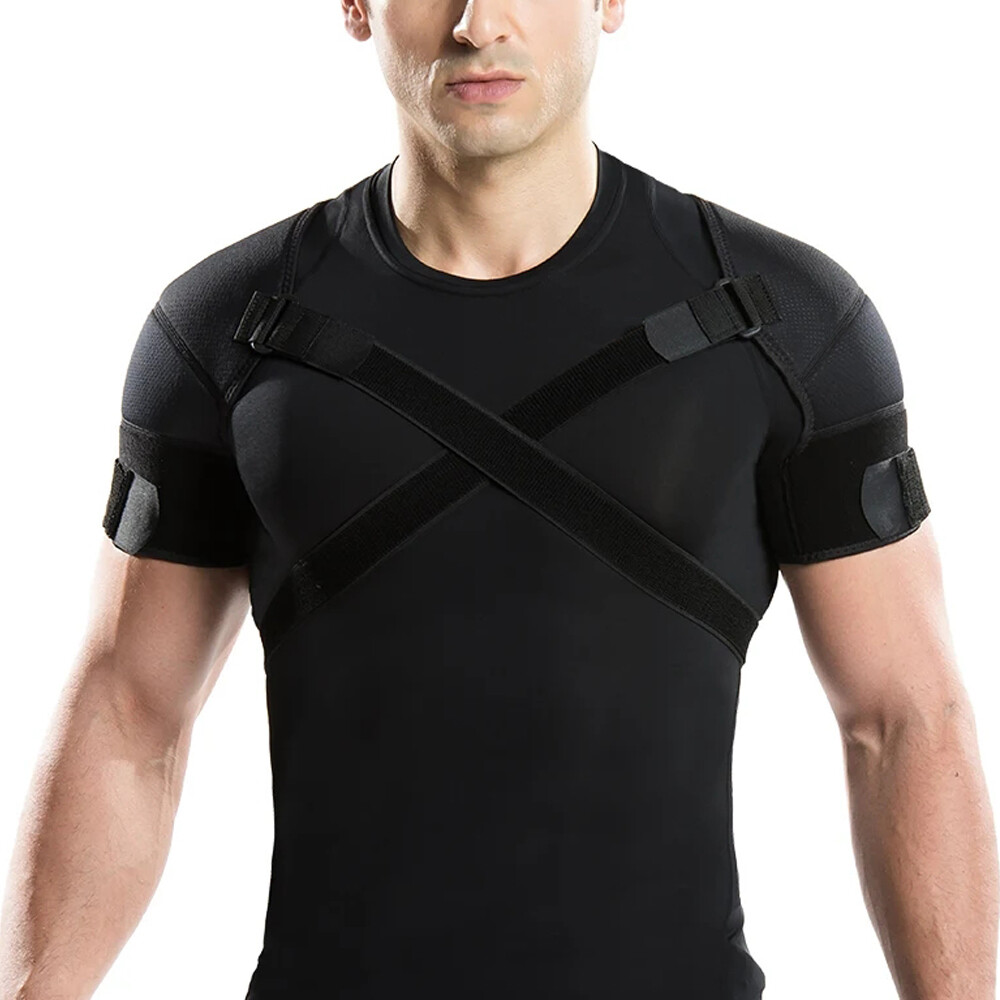 Shoulder Brace Support Compression Sleeve Orthosis Rotator Cuff Pain Relief Gym