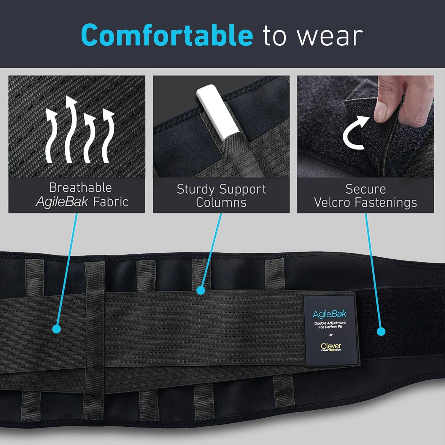 Back Brace for Lower Back Pain Back Support for Men & Women Support Belt -Large
