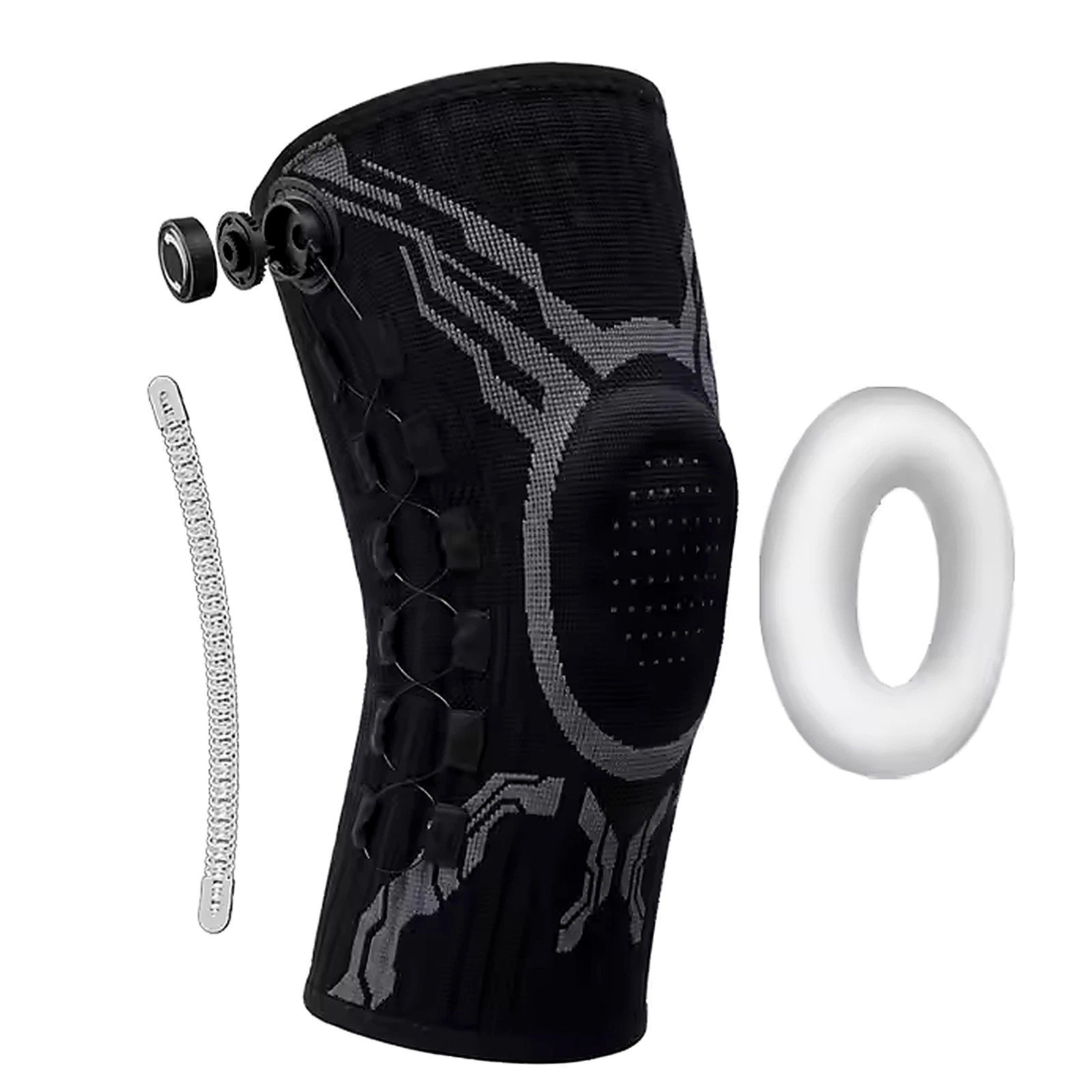 Knee Brace Adjustable Knob Compression Sleeve Joint Meniscus Arthritis Men Women