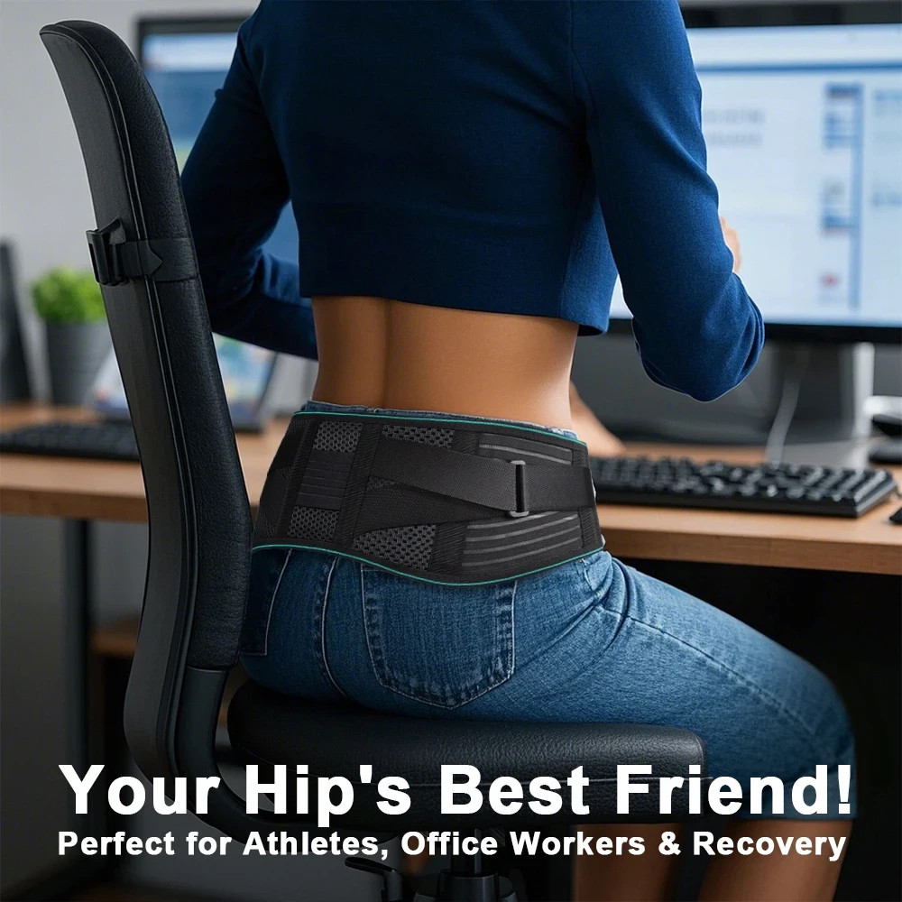 Adjustable Lumbar Support Belt Breathable Waist Support Brace S-XL Unisex