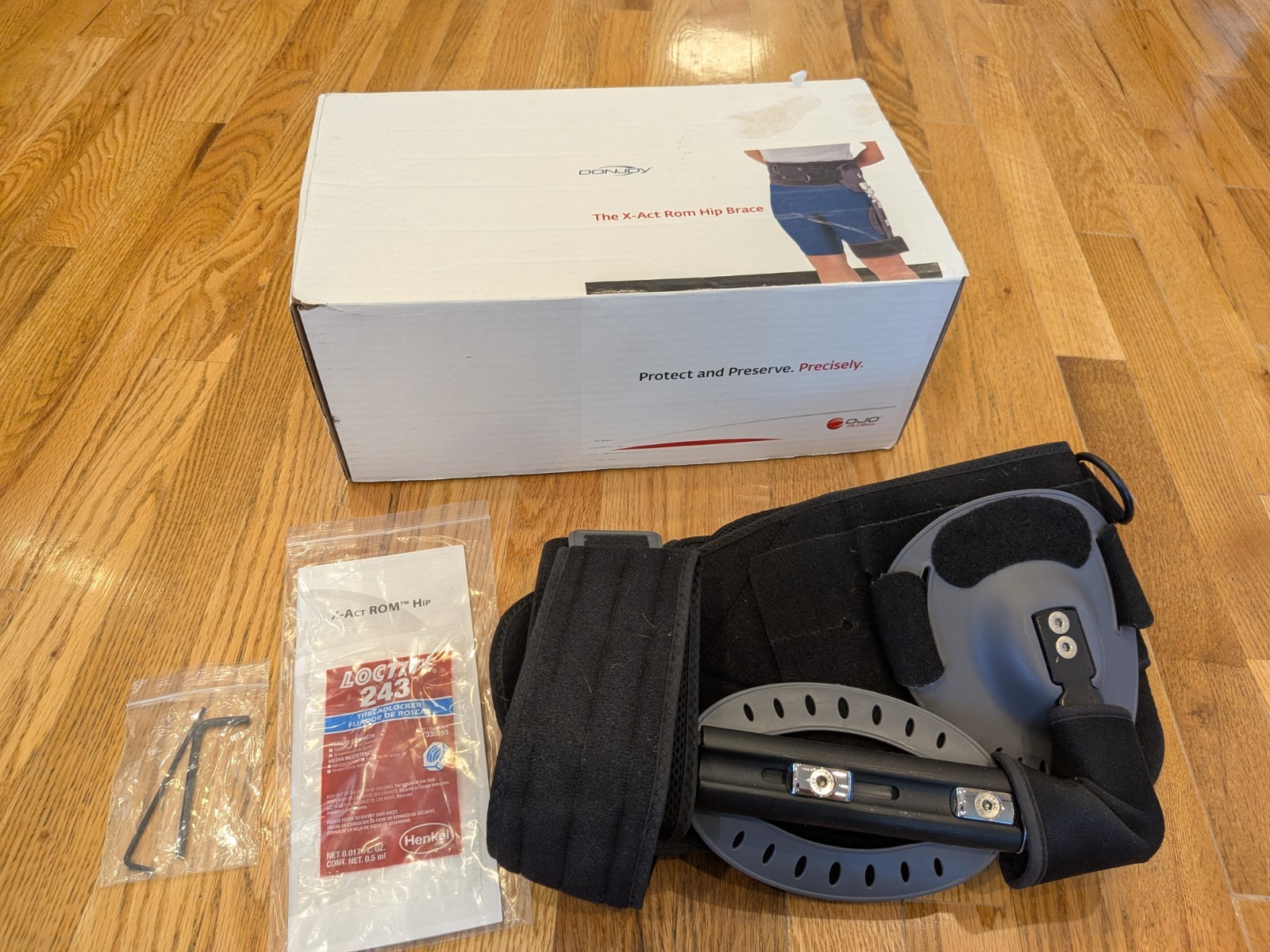 Donjoy X-Act ROM Hip Brace 11-3233 XS-4X Adjustable Universal