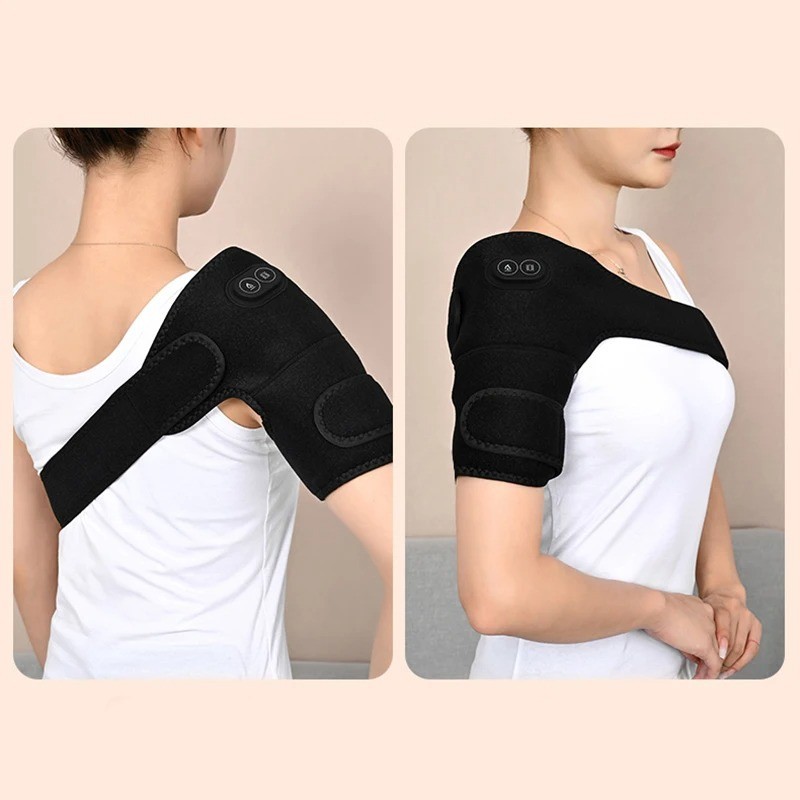3 In 1 Electric Heated Shoulder Massager Brace with Vibration Joint Pain Relief