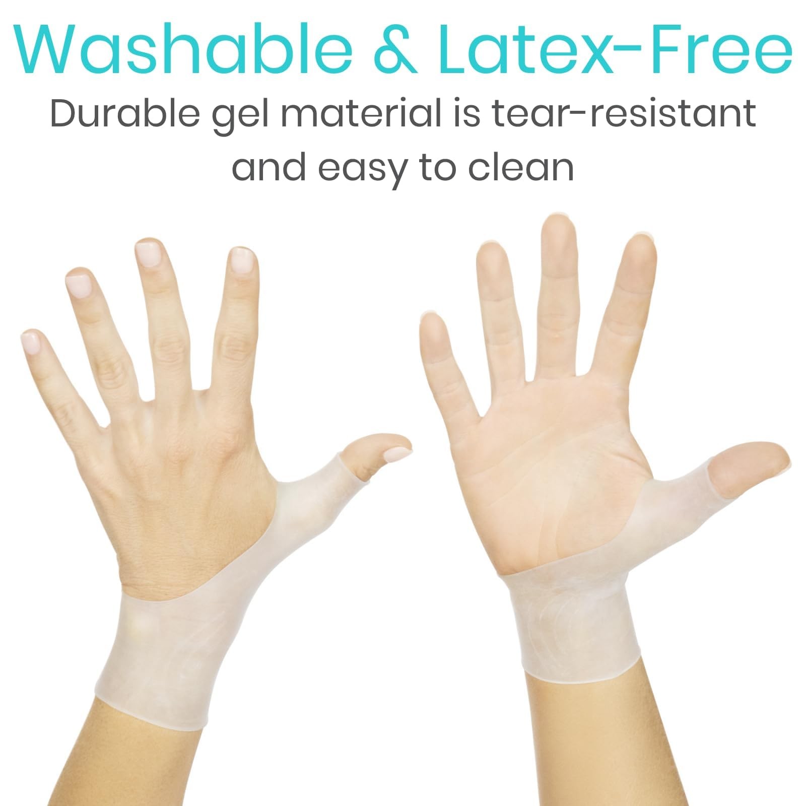 Gel Thumb Wrist Support (Pair) – Waterproof Wrist Brace – Hand Brace Cool Wrap f