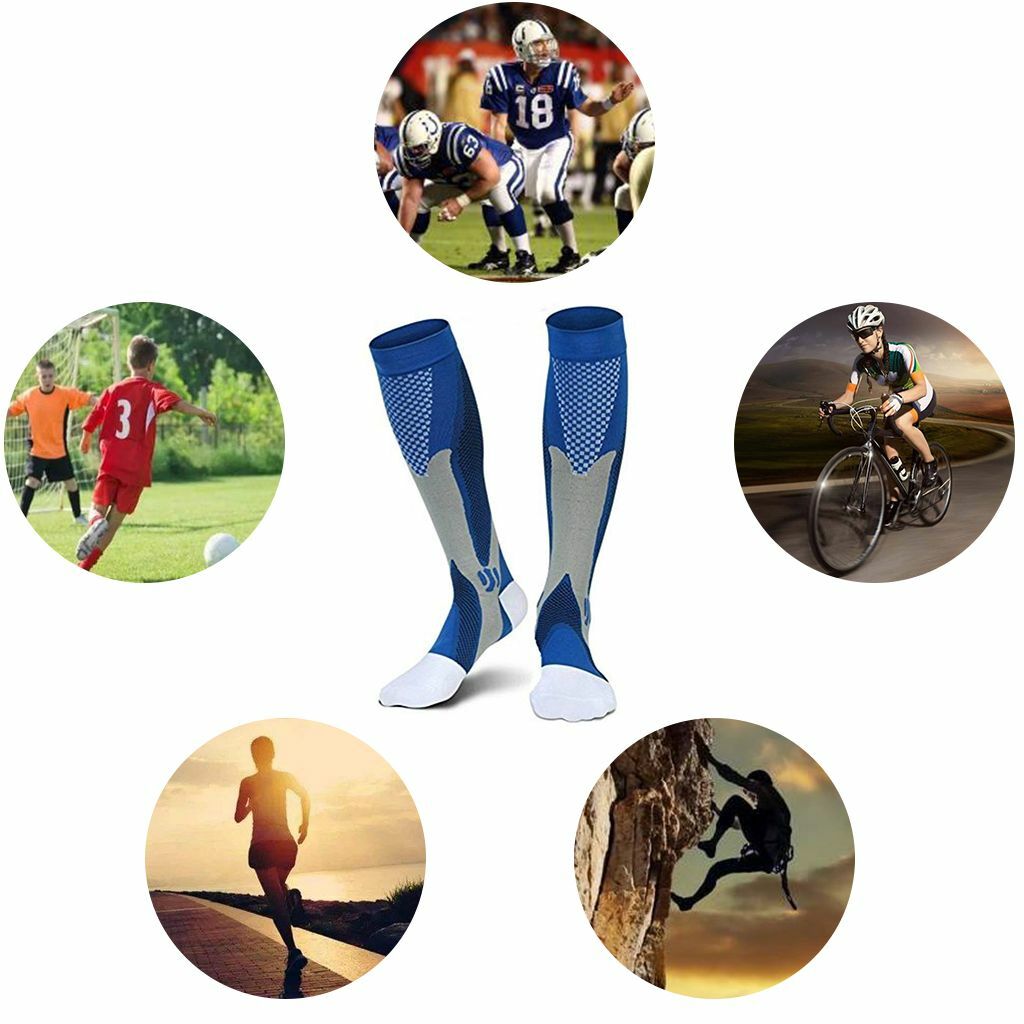 3pcs Compression Socks 20-30mmHg Support Miracle Calf Leg Sport Men Women S~XXL