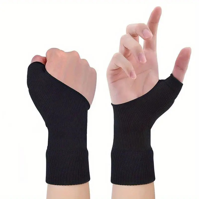 1Pair Wrist Thumb Compression Arthritis Gloves, Breathable Wrist Support Brace W