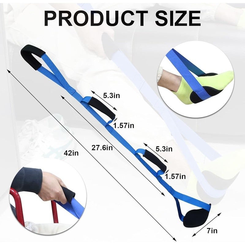 Leg Lifter Strap Hip Replacement Mobility Assistance Rehabilitation Tool New
