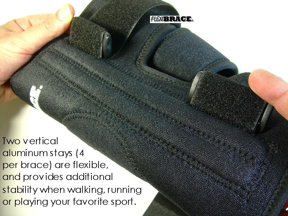 2 Knee Brace Support by Flexibrace Patella Stabilizer Sizes Small to X-Large
