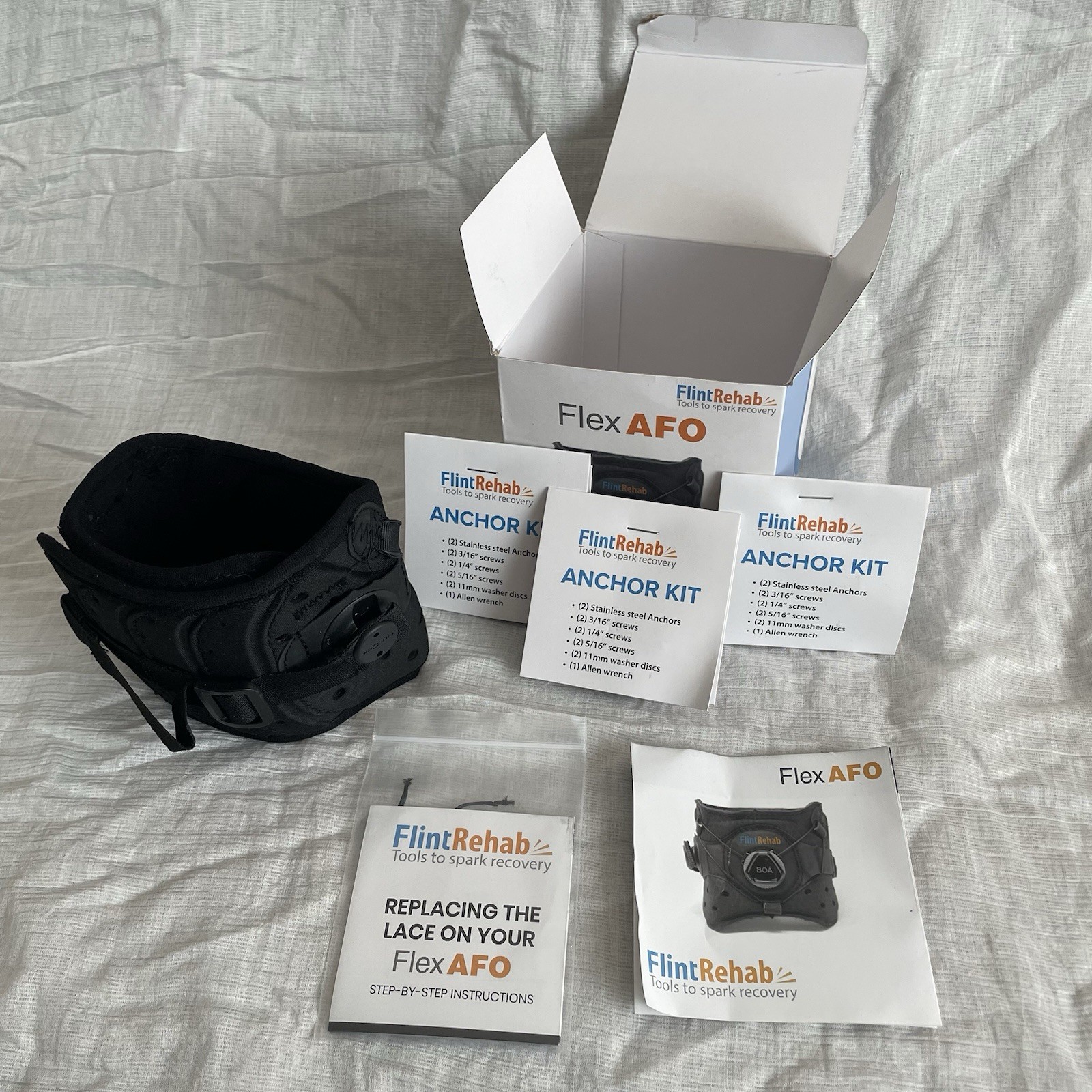 FlintRehab Flint Rehab Drop Brace AFO Adult Ankle Support – NEW Open Box Deal!