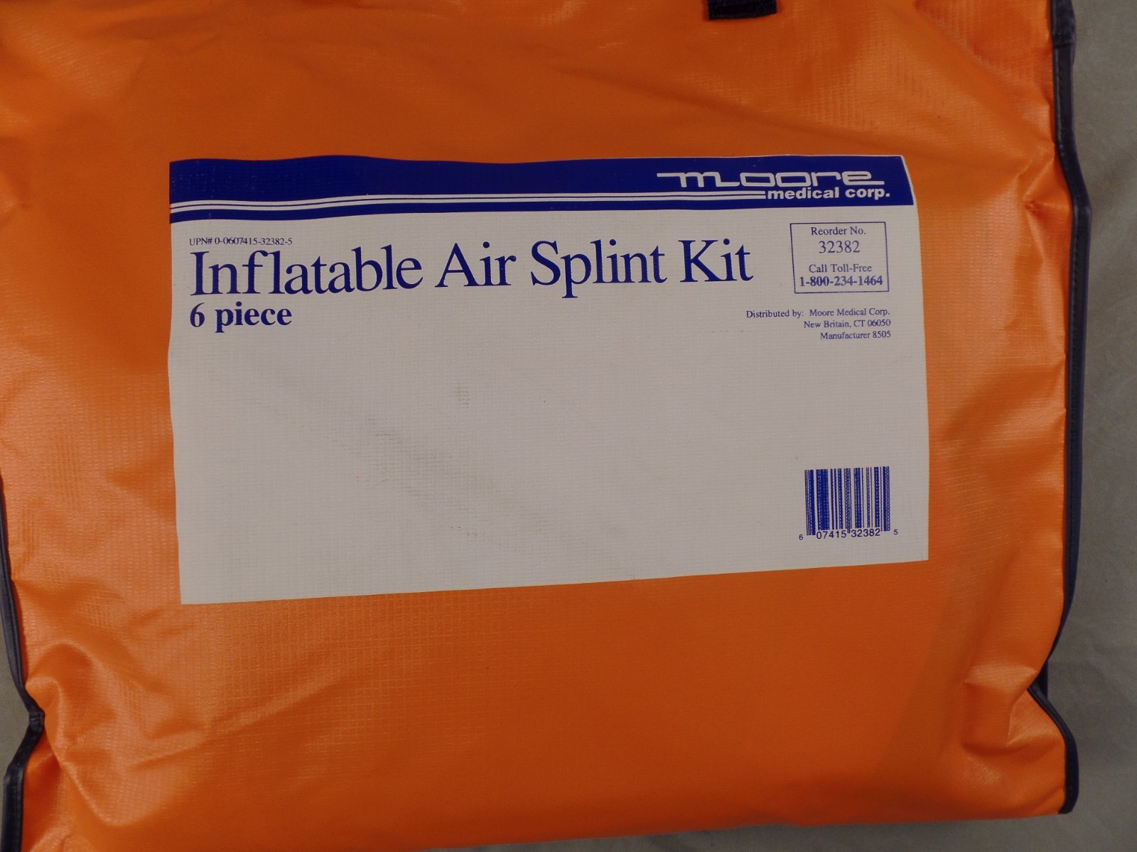 Inflatable Air Splint Kit 6 Pieces for Arms and Legs New Old Stock Never Used