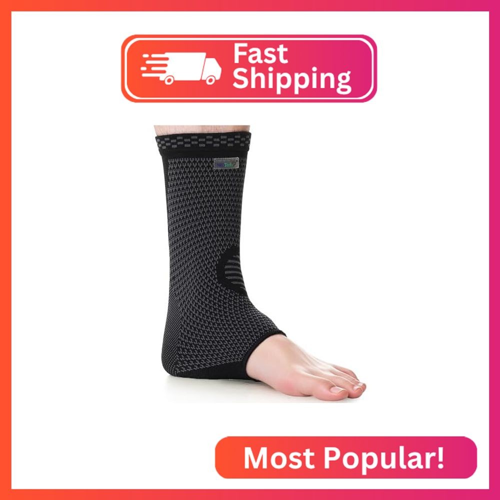 NeoTech Care Ankle Support Brace – Breathable – Men, Women, Right or Left (Black