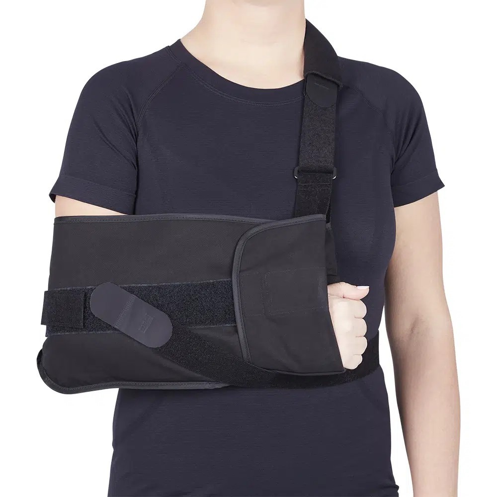 Medi Universal Arm Sling Shoulder Immobilizer w/ Air Pump & Cold Therapy Pad EUC