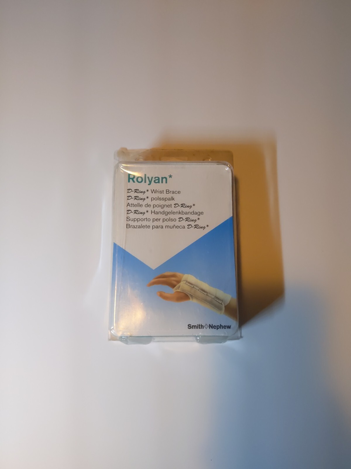 NIP Rolyan D-ring Wrist Brace A611-LXS Beige Left X-Small Smith+Nephew