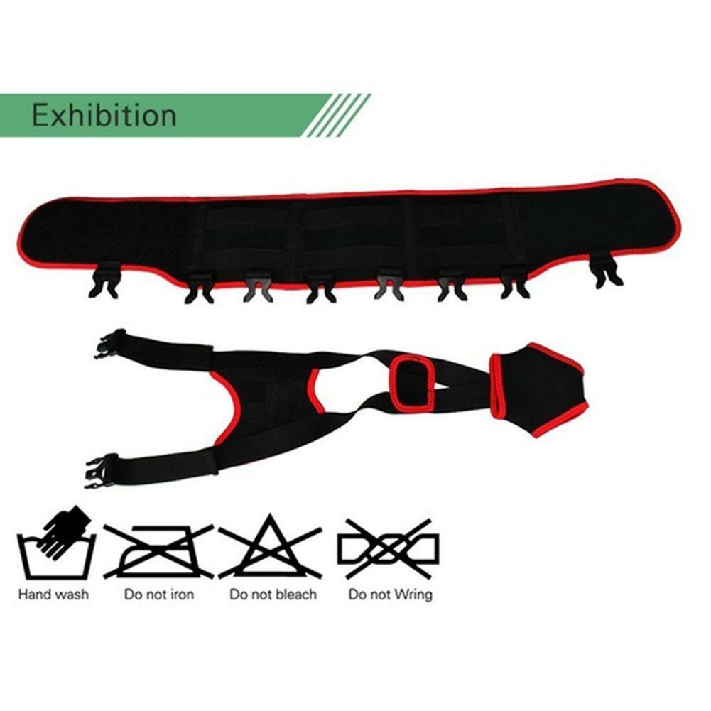 Adult Unisex O-leg X-leg Figure Correction Belt Strap Slim Legs Corrector Black