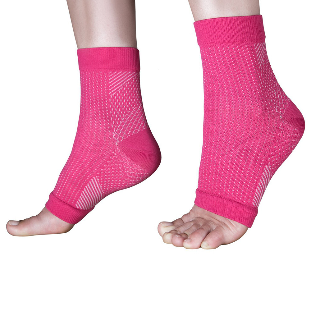 Compression Ankle Sleeve Support PLANTAR FASCIITIS Foot Arch Pain Heel Sock Lot