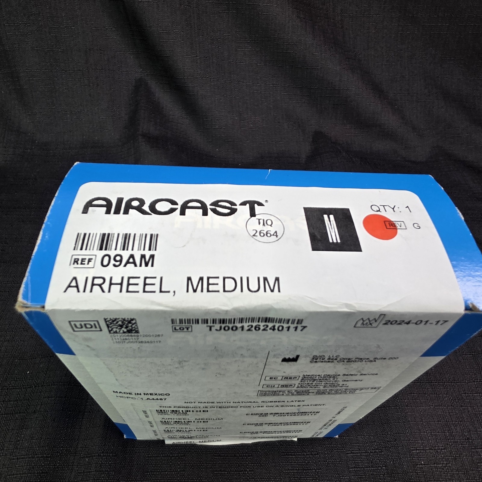 Aircast Airheel Ankle Support Brace Stabilizer – Medium – REF 09AM Black. New.