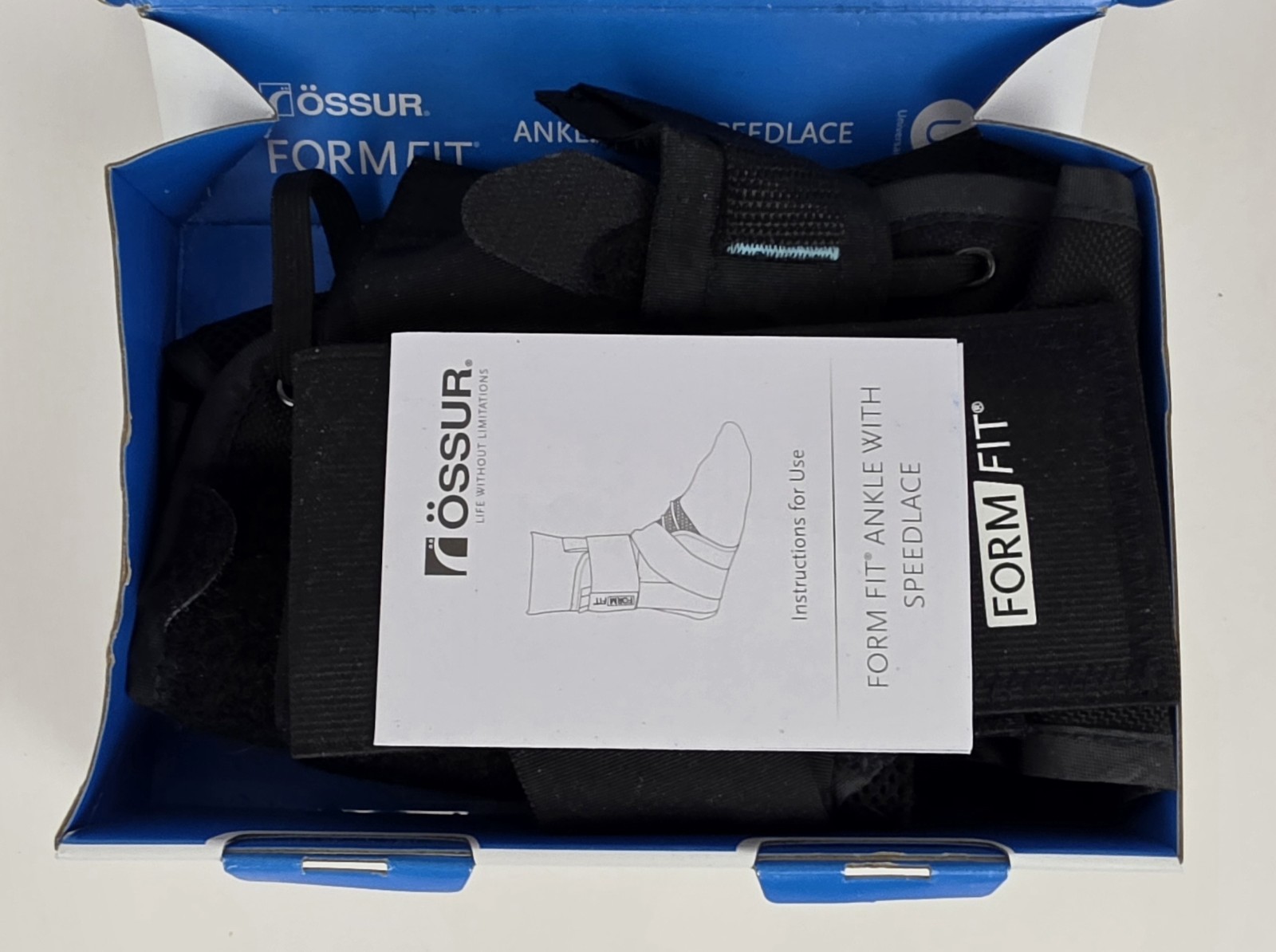 Ossur FormFit Ankle Brace w/Speedlace & Figure 8 Straps Size Small