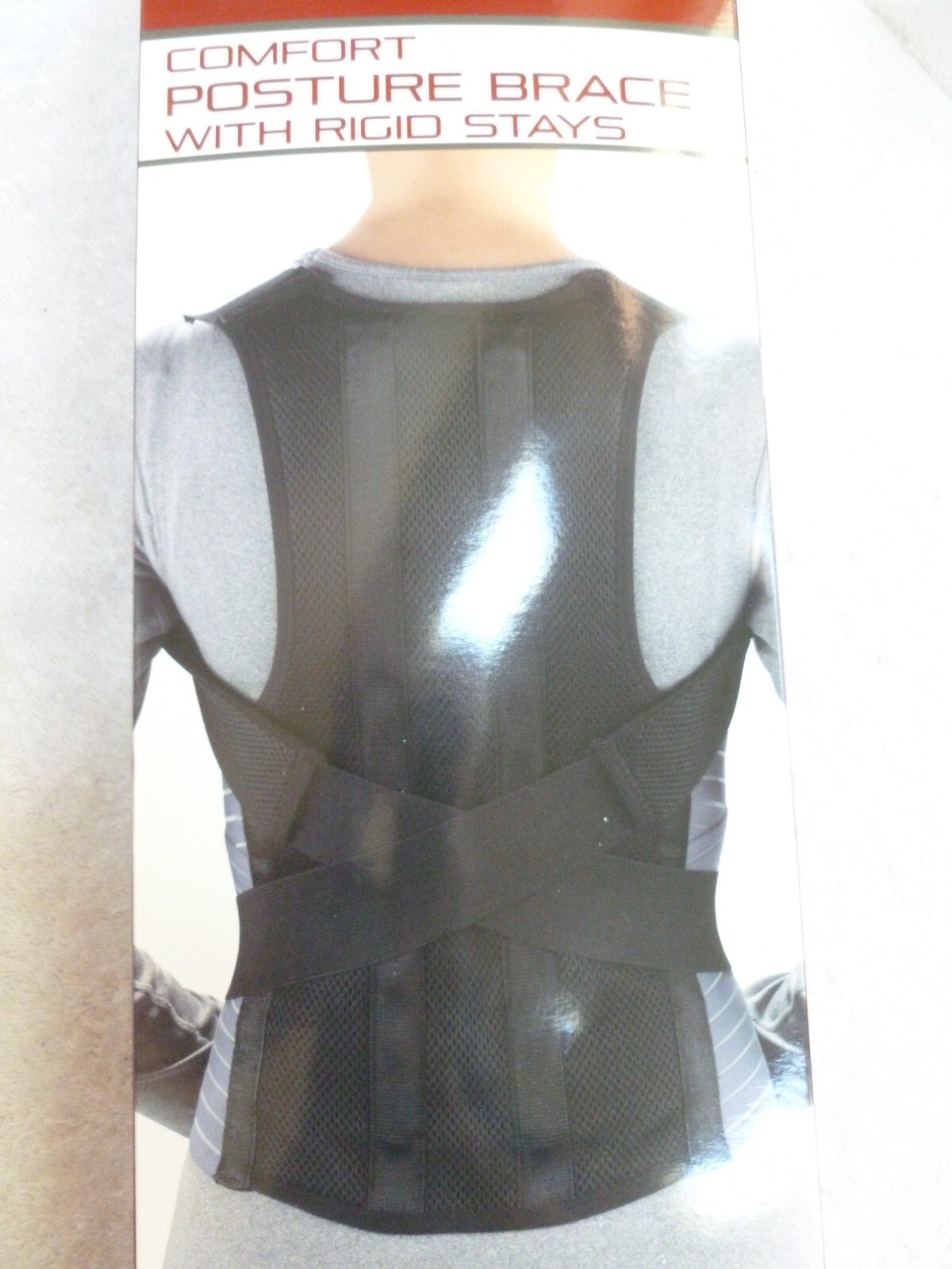 OTC Comfort Posture Brace With Rigid Stays (Black) 2X-Large #2456-2XL