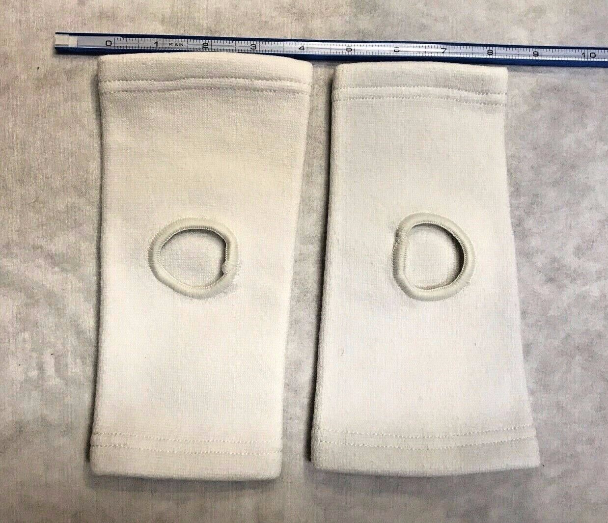 One Pair of Kids Knee Sleeves Braces – Size S – White