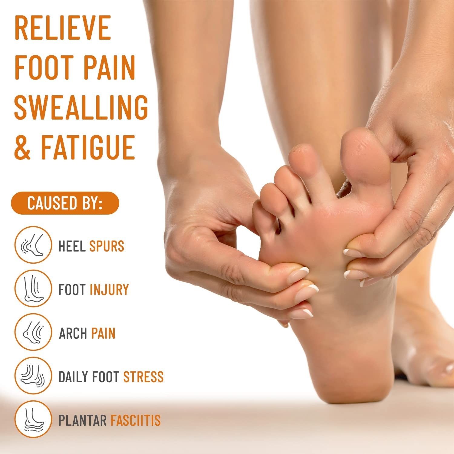 Unisex Copper Compression Half Socks – Pain Relief for Flat/High Arches, 2 Pairs
