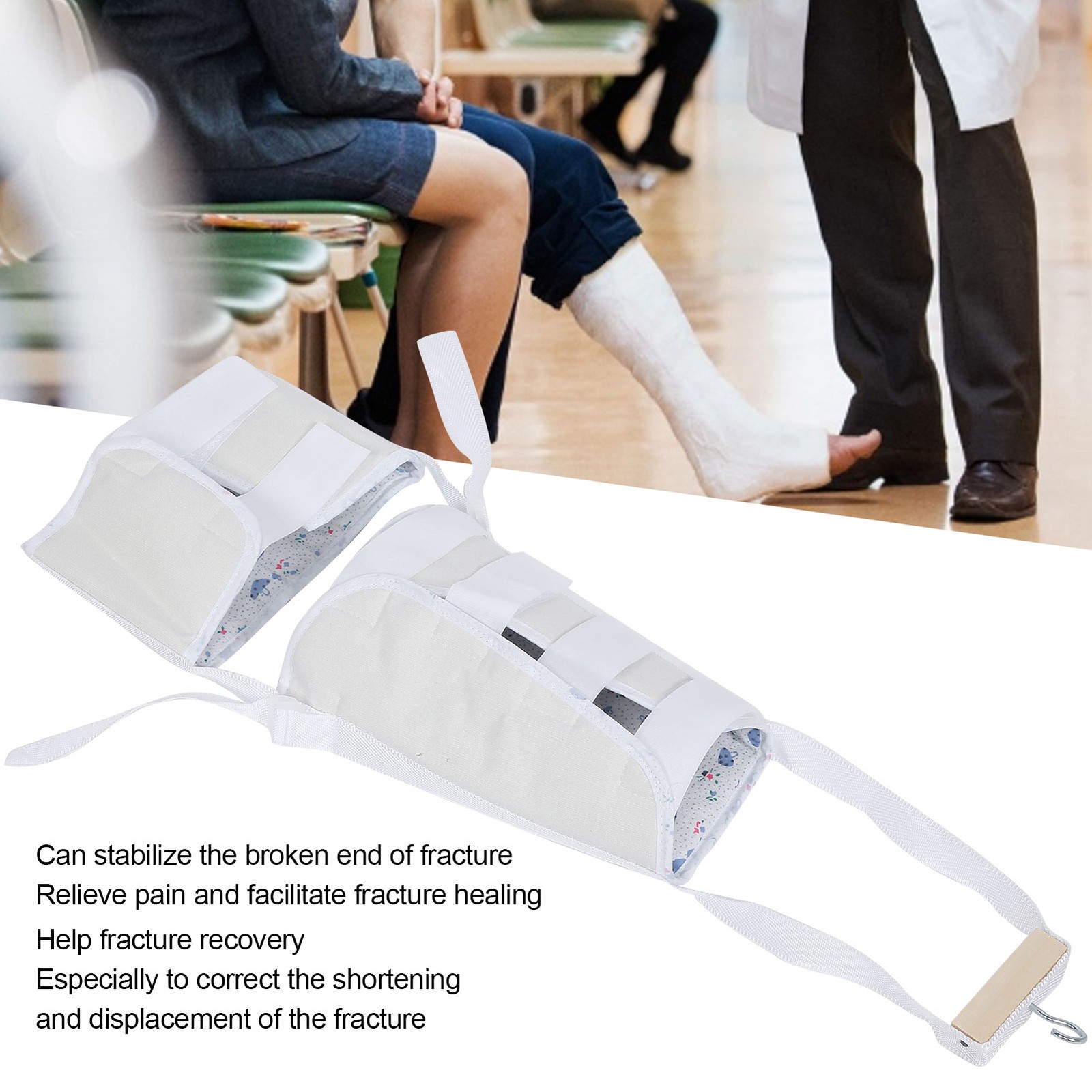 (67cm)Lower Limb Traction Strap Fracture Correction Recovery Leg Fixing WT