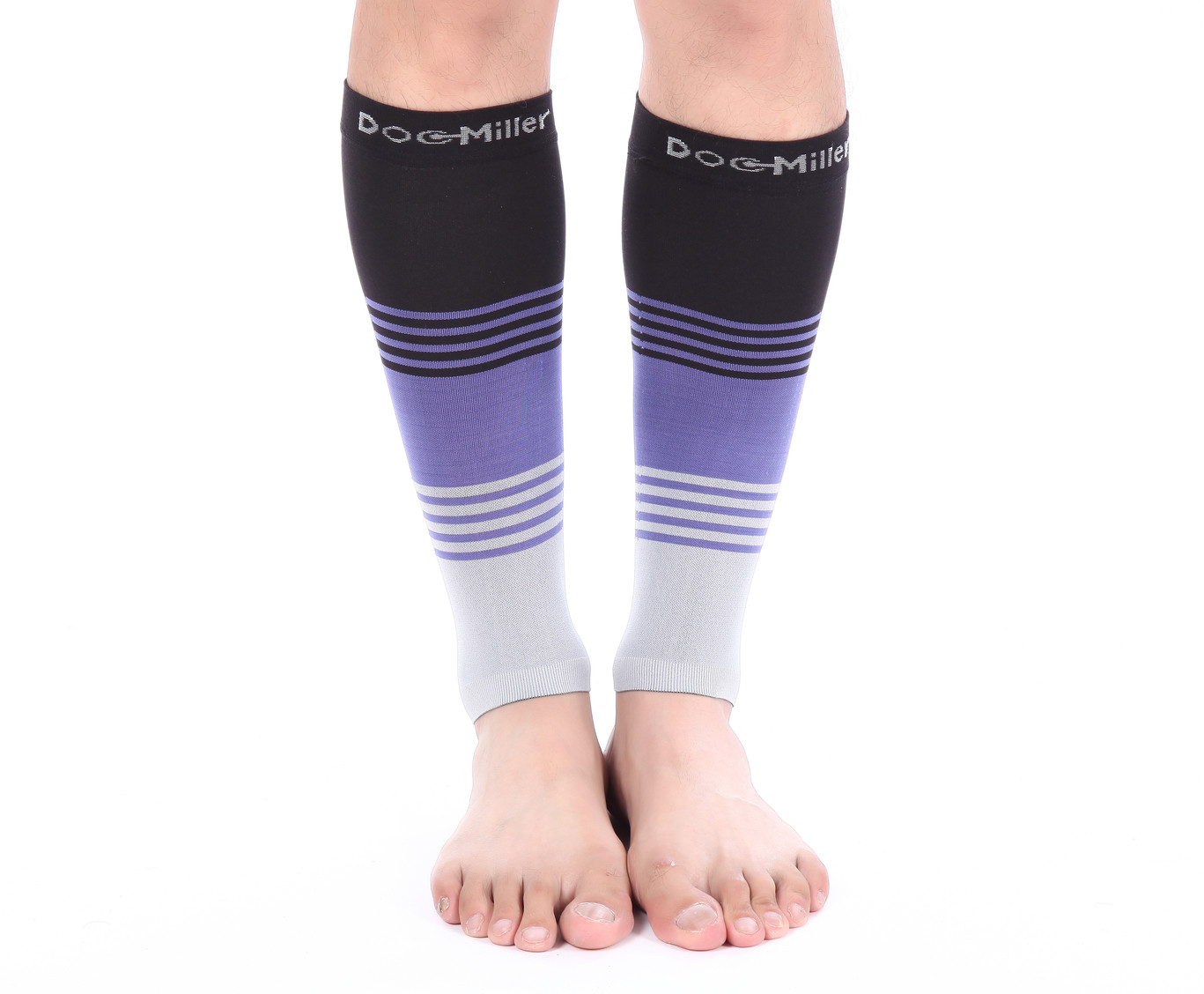 Doc Miller Calf Compression Sleeve 1Pair Stockings 20-30mmHg Varicose Veins