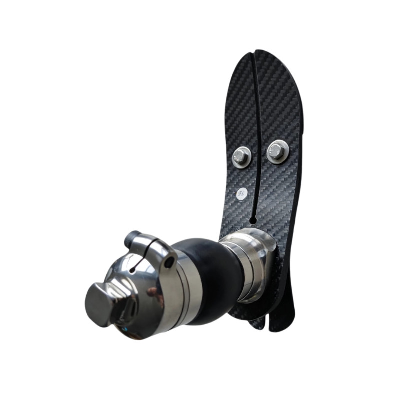 Carbon Fiber Prosthetic Foot 360° Ball Ankle Ti w/ Shell Sock Set 100kg