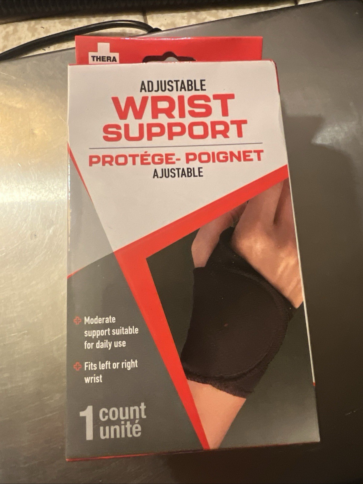 WRIST SUPPORT ADJUSTABLE PROTECTOR THERA 3 Count