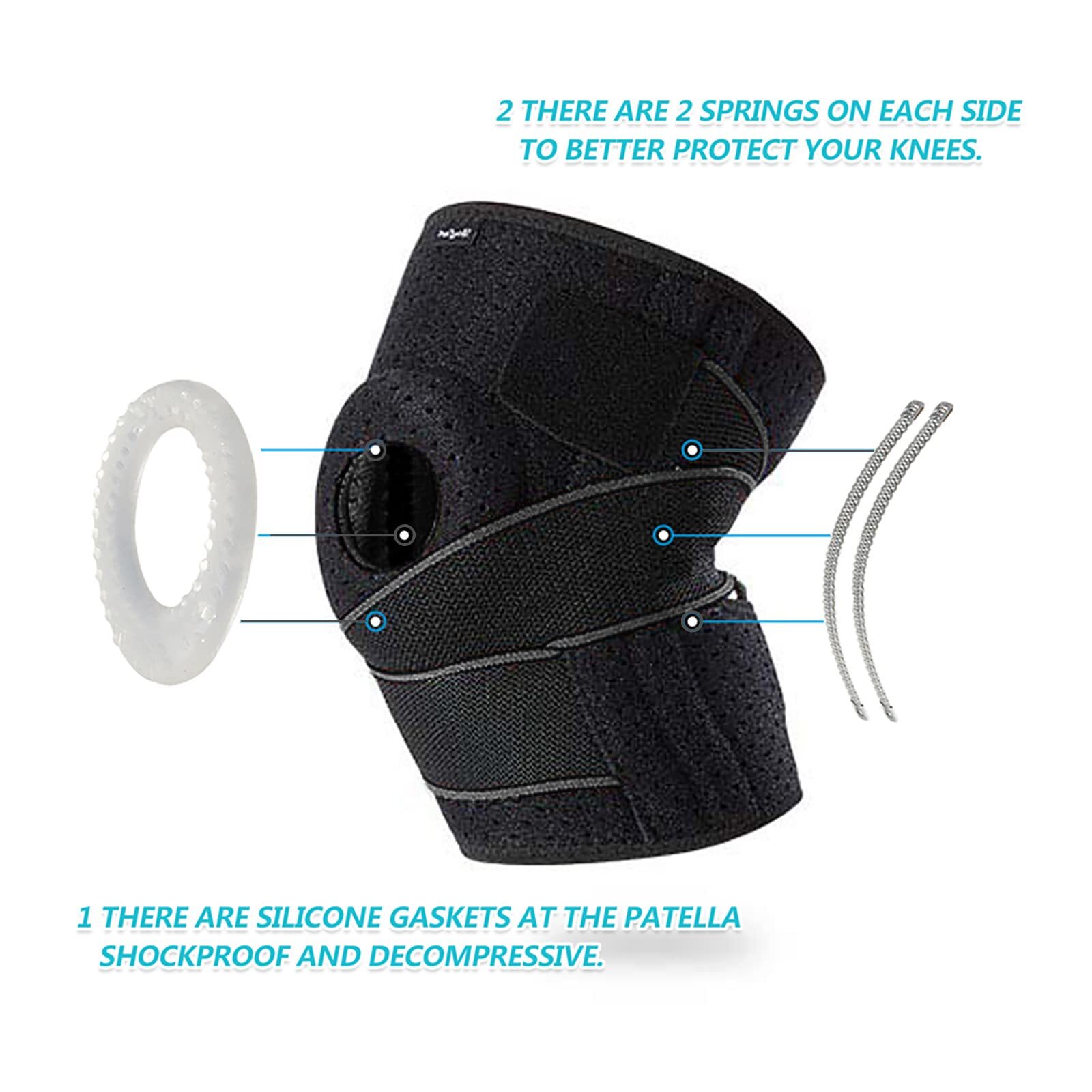 Knee Brace for Women & Men Meniscus Tear, Plus Size Knee Braces for Knee Pain…