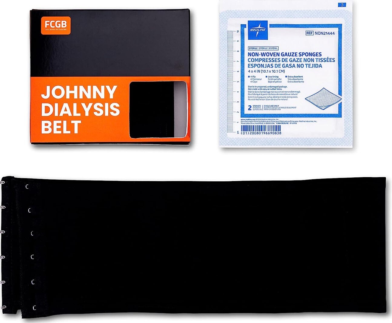FCGB Johnny Dialysis Belt G-Tube Peritoneal Dialysis Belt Size 38in