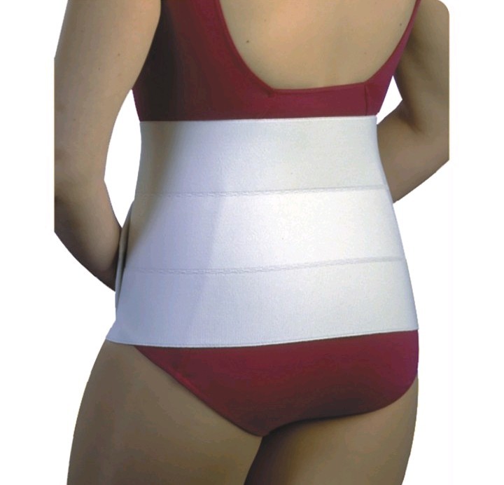 Alex Orthopedic Abdominal Binder Adjustable Elastic Universal White Size 2X
