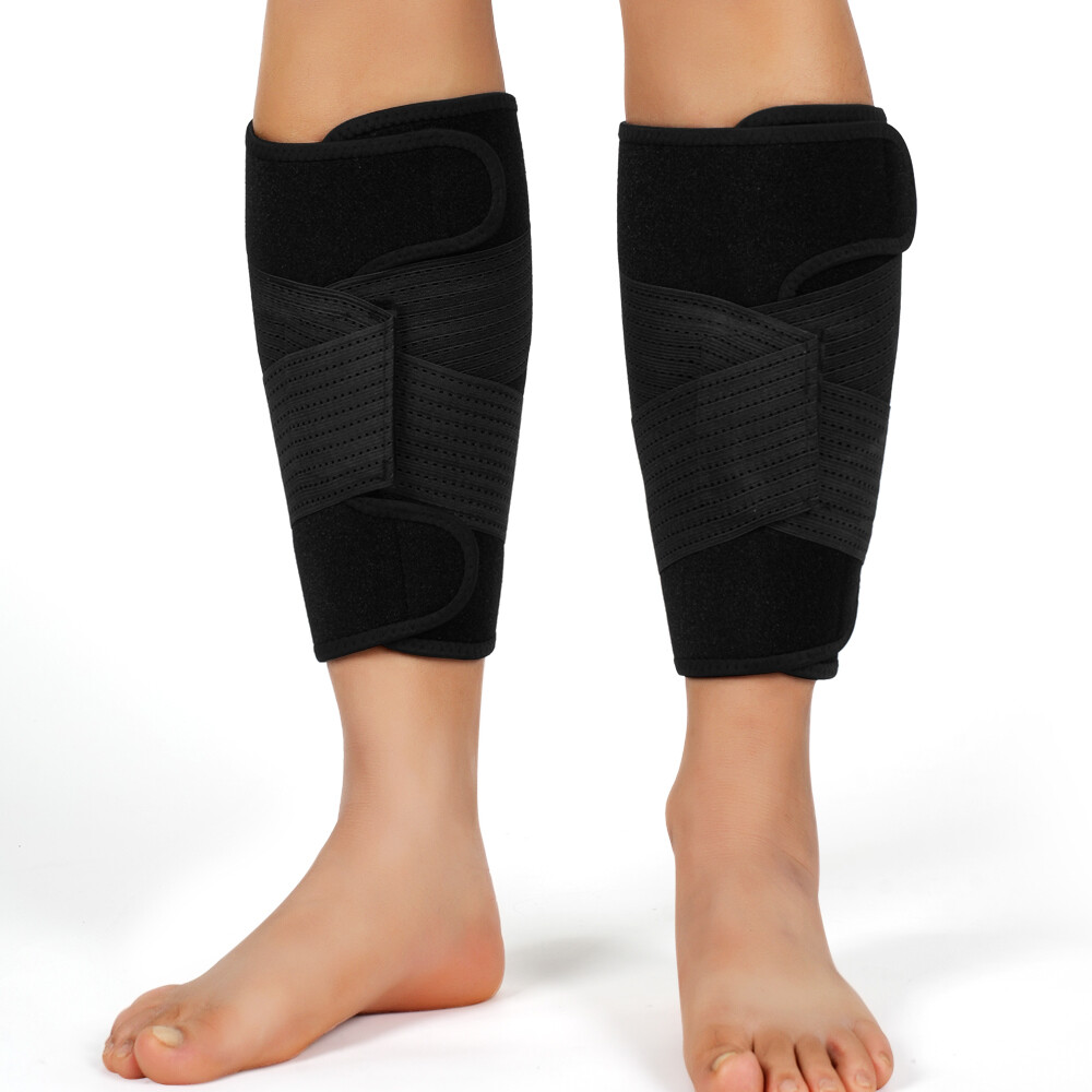 Calf Support Brace Adjustable Shin Splint Compression Calf Wrap Muscle Swelling
