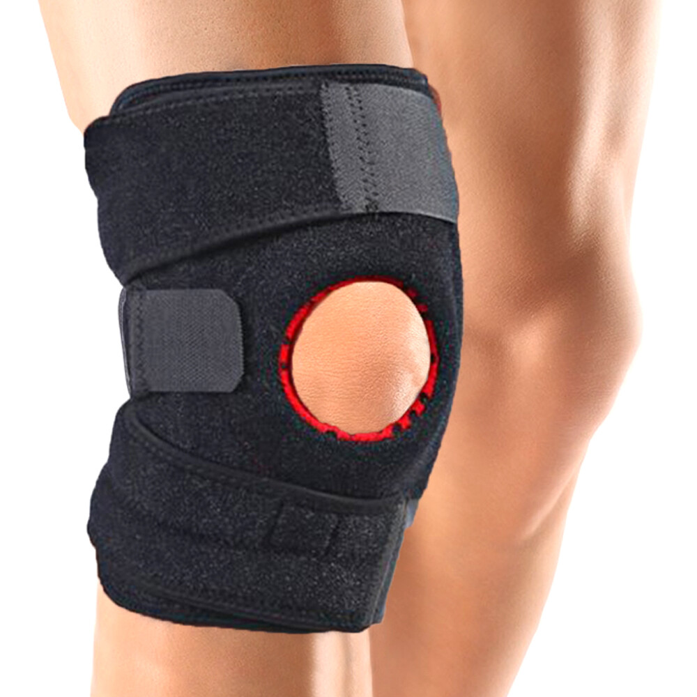 Patella Knee Sleeve Compression Brace Support Meniscus Pad Sports Gym Joint Pain