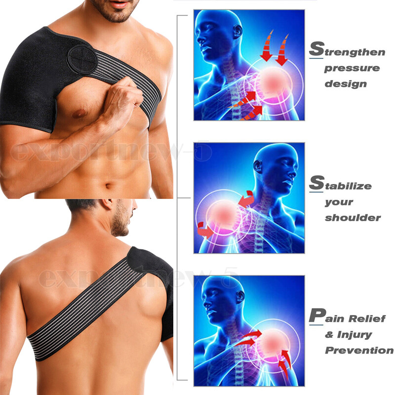 Shoulder Brace Sleeve Compression Support Torn Rotator Cuff Relief Joint AC Pain