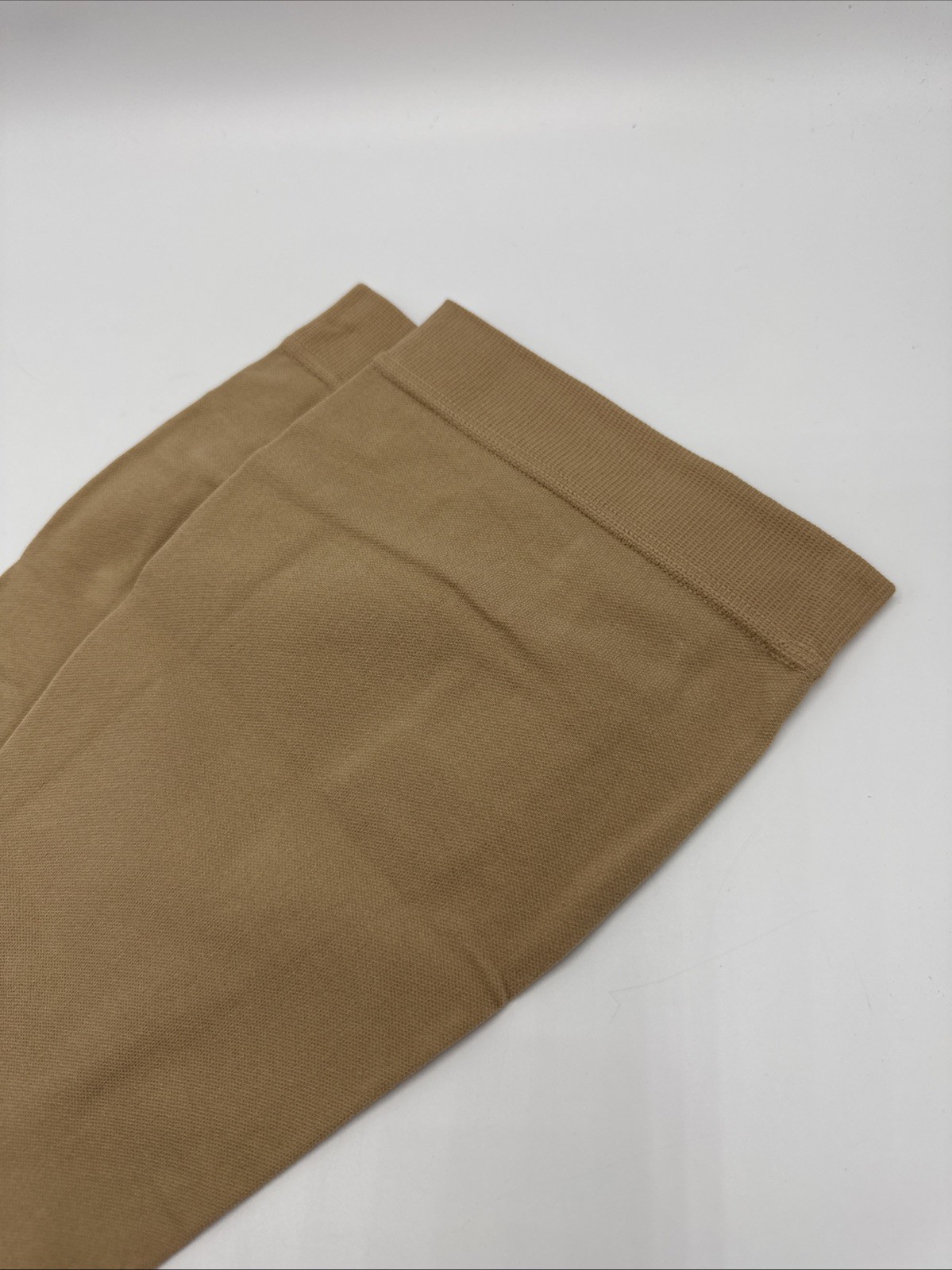 Plus Size Extra Wide Calf Compression Socks Open Toe Beige Choose Size