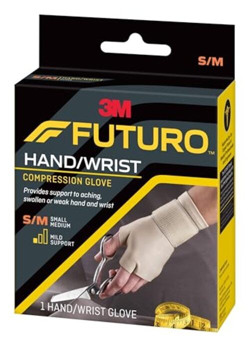 FUTURO Compression Glove, Provides Mild Support to Aching, Weak Small/Medium