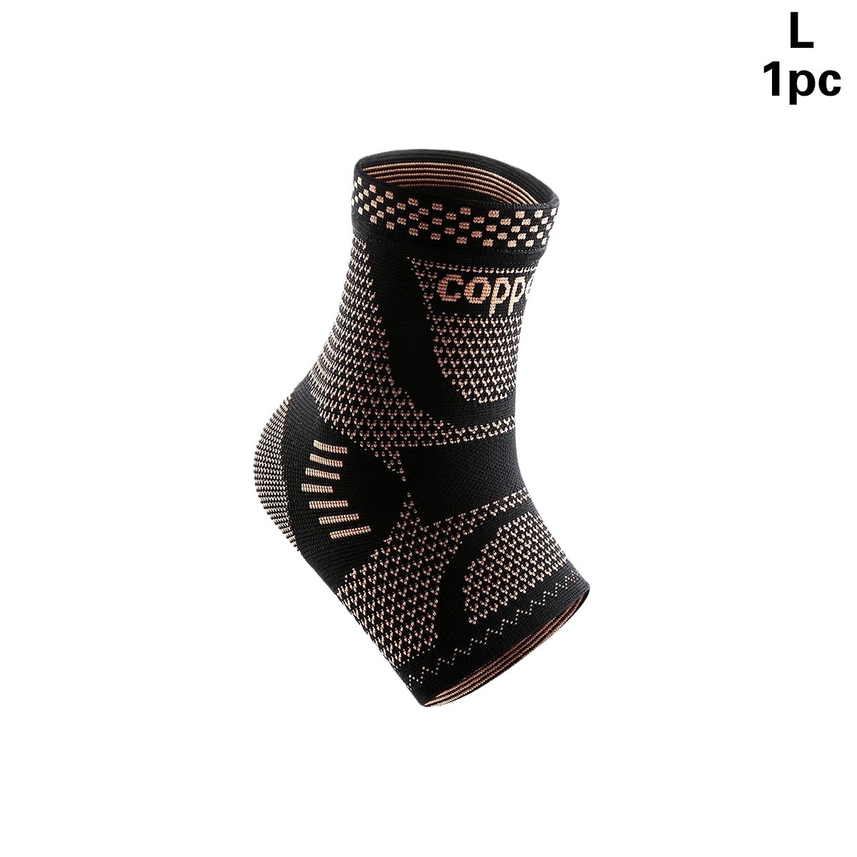 2 PCS Copper Ankle Support Brace Compression Strap Achilles Tendon Sprain Sports