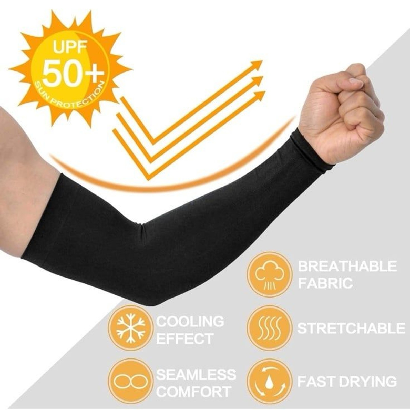 4 PACK -Arm Sleeves for Men and Women – Tattoo Cover Up – Cooling Sports Sleeve