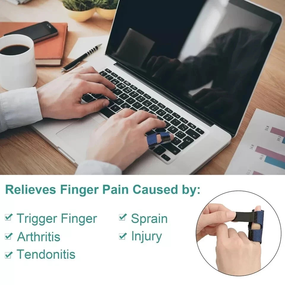 Small Trigger Finger Splint Pinkie Finger Brace for Broken Finger – 2 Pack…
