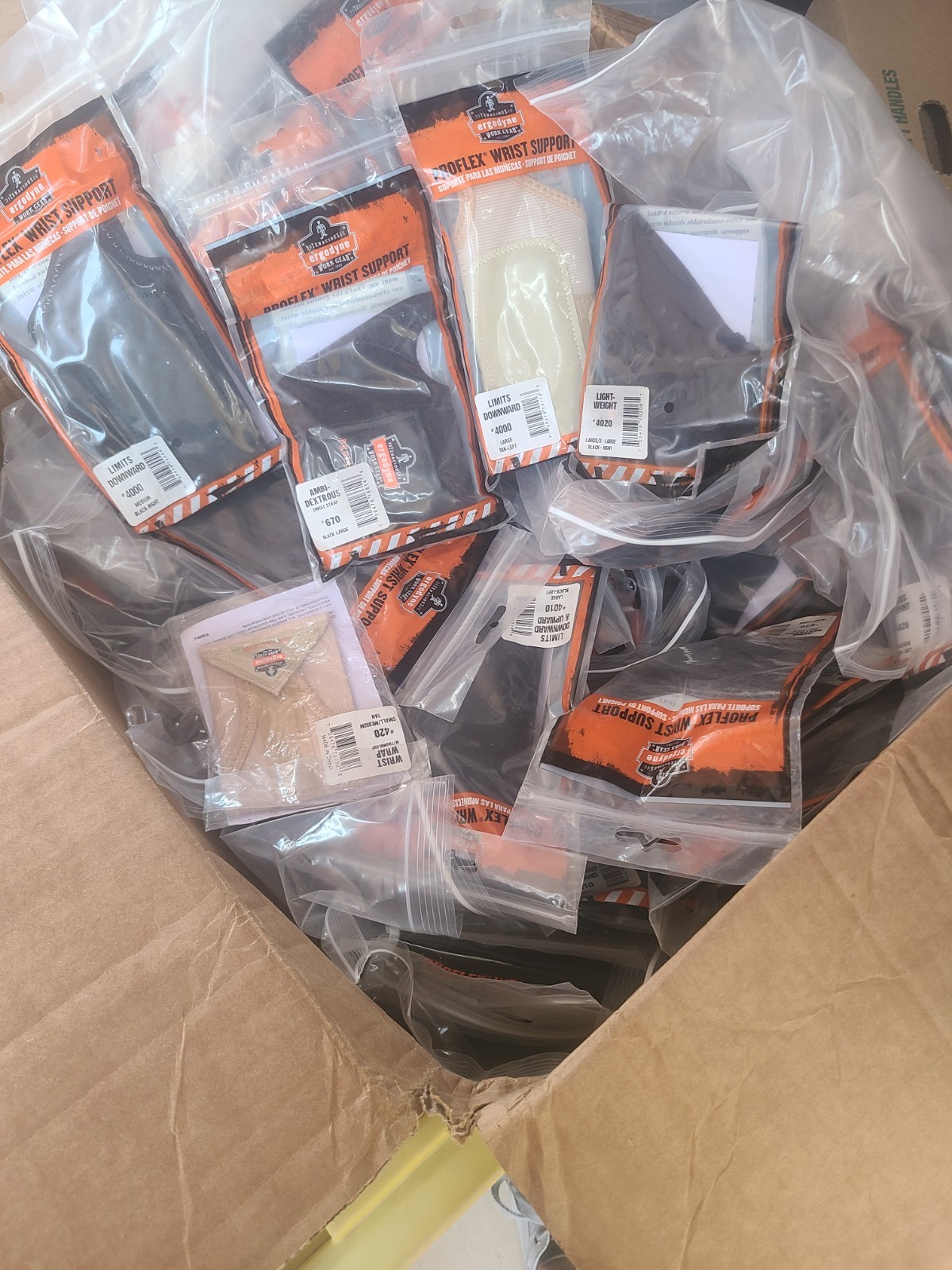 Ergodyne ProFlex Wrist & Elbow Support Bulk Lot 95 Pc Mixed Sizes Braces Wraps