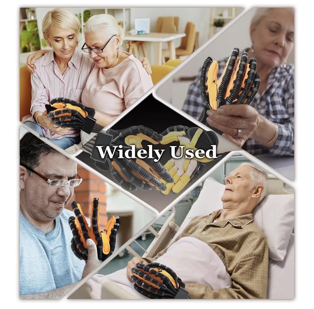 XiangAi Rehab Robot Glove Orthosis Black Hand Large Arthritis Stroke Aid