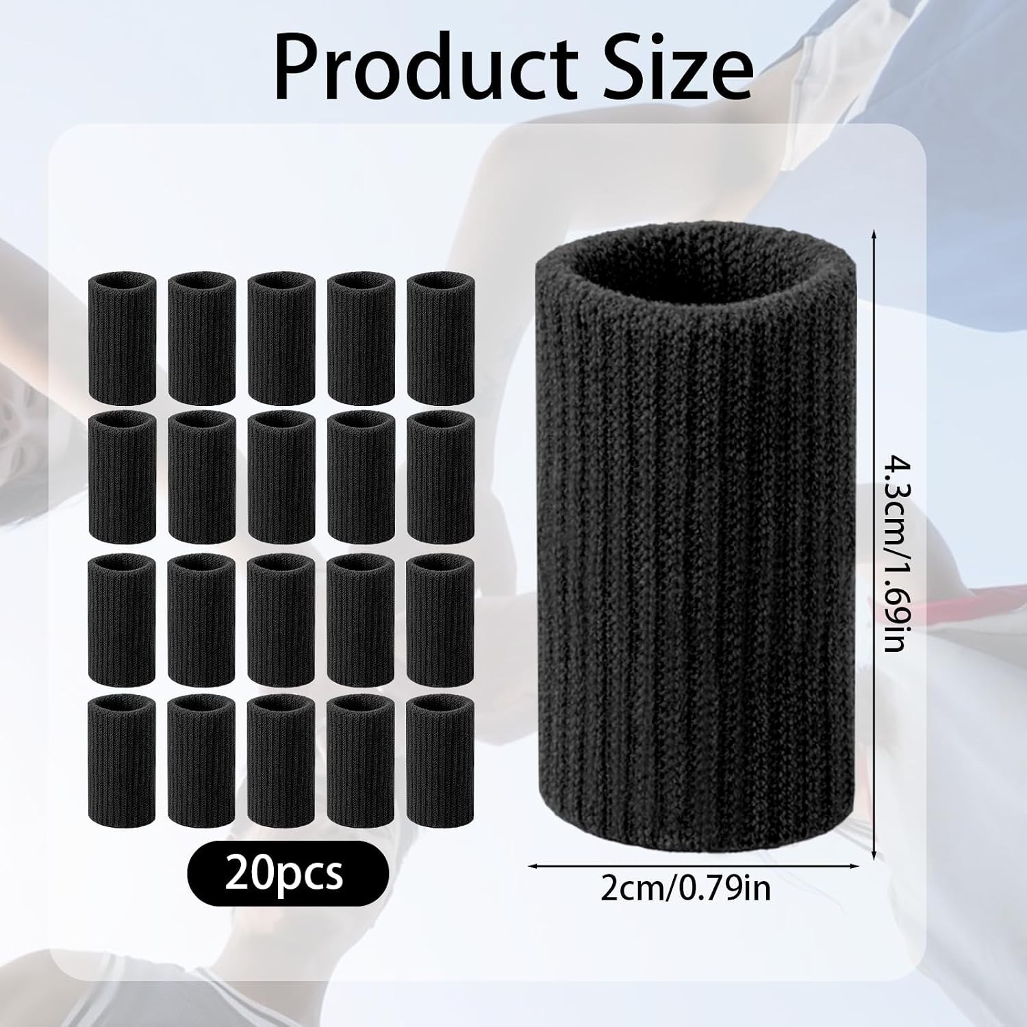 20× Finger Splint Trigger Finger Brace Sleeves Pain Relief Sport Injury Support